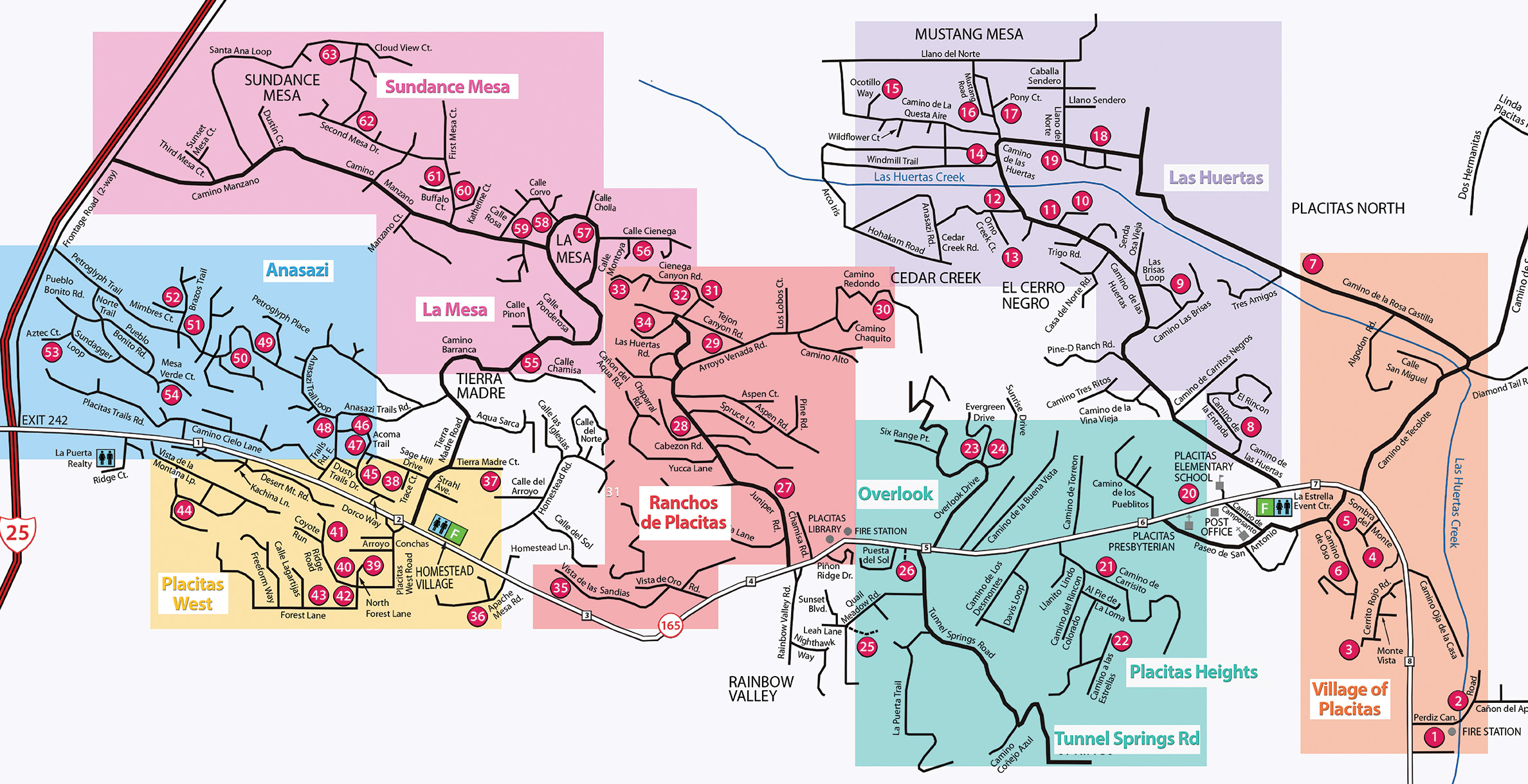 Placitas Studio Tour Directions